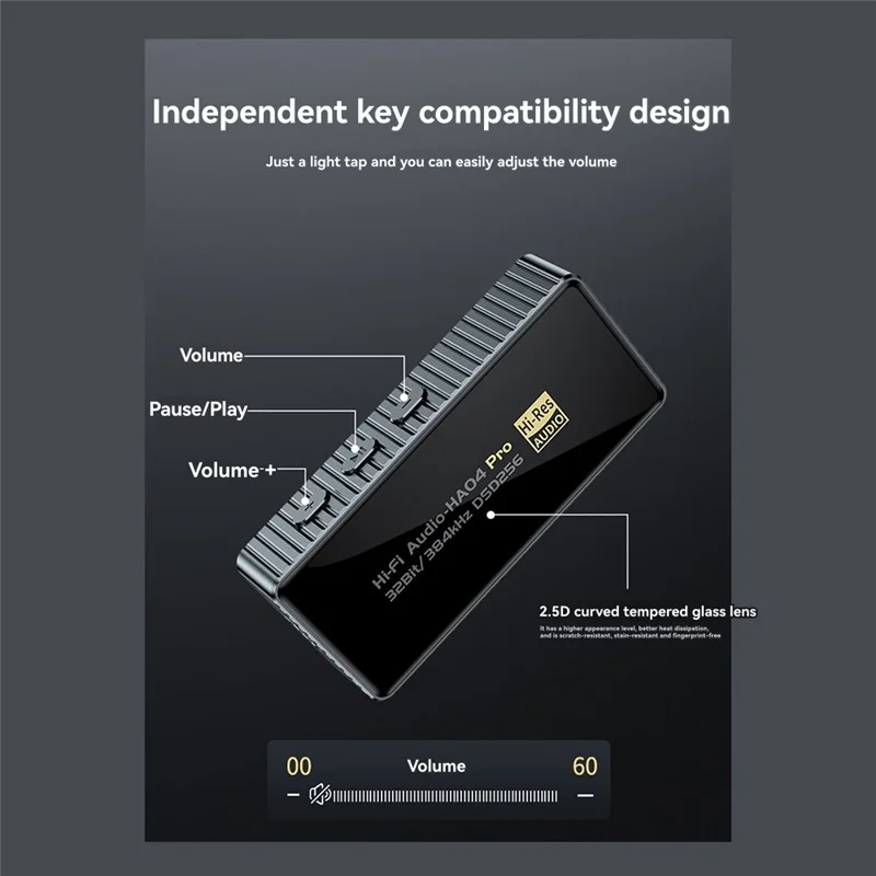 

A37T-Small Tail Power Amplifier 3.5Mm 4.4Mm 384Khz/32Bit Hifi Audio Stereo Music Headphone Amplifier DAC DSD Audio Decoder