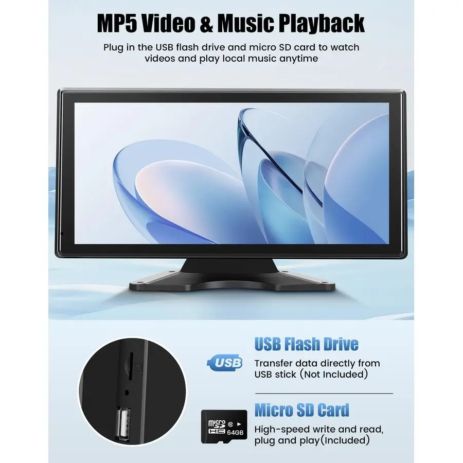 قناة كاميرا احتياطية نظام داش كام مع 10.36 IPS شاشة تعمل باللمس رصد الجانب الخلفي 5 1080P HD كاميرا لشاحنة RV Van Trai #4