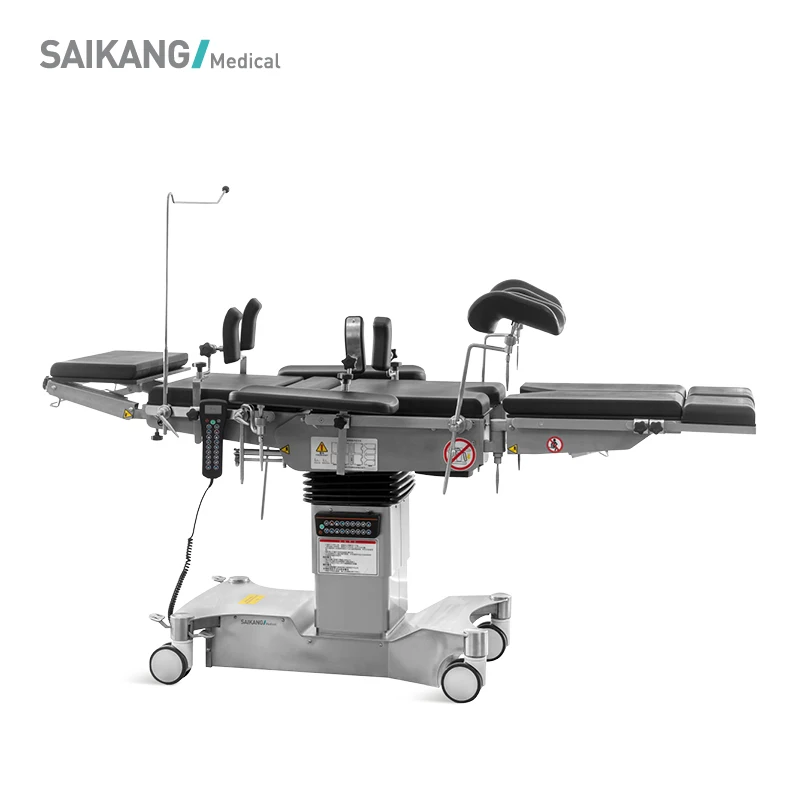 A302 Stainless Steel Medical Delivery Bed Folding Adjustable Electric Surgical Operation Table for Patient Manufacturers