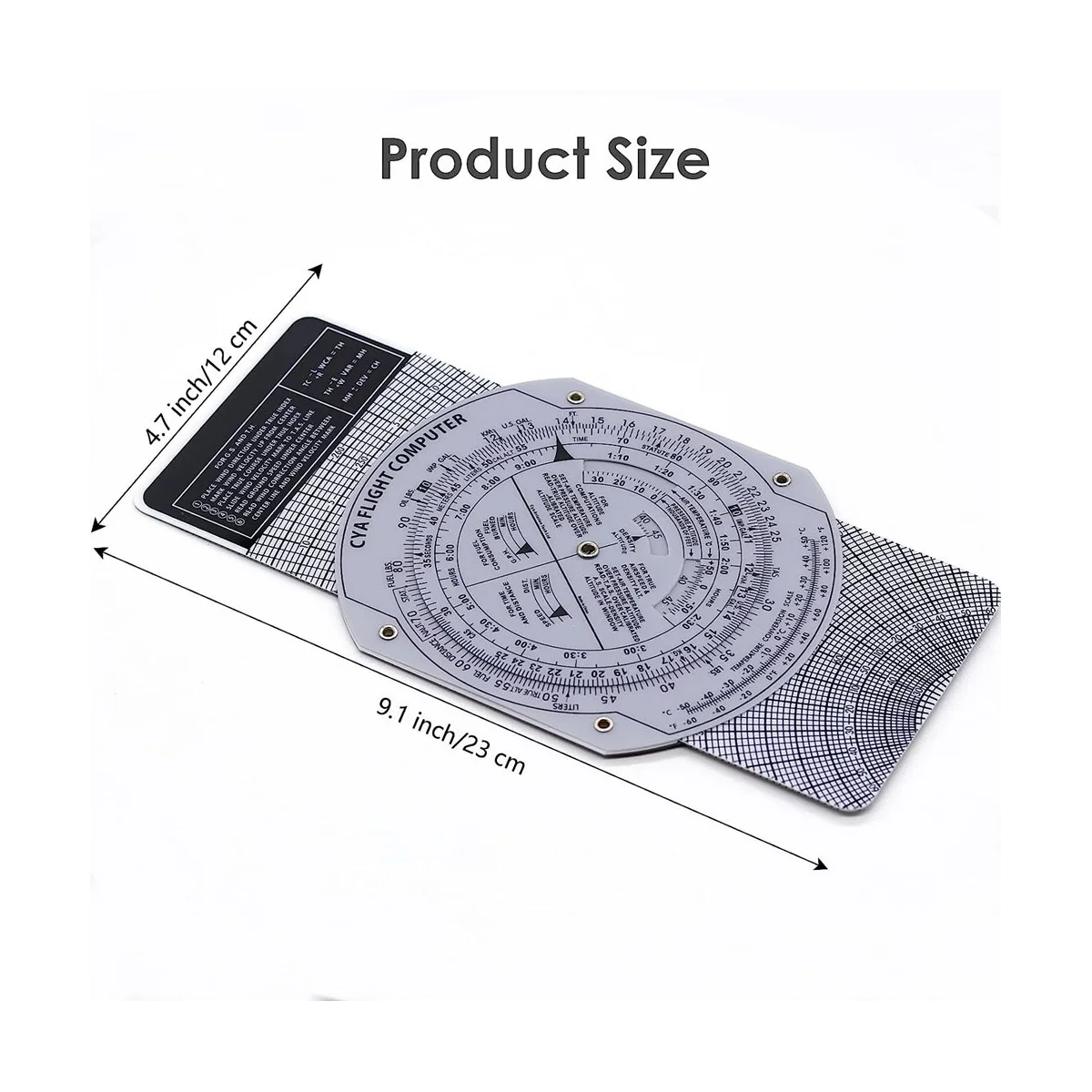 E6B Flight Computer Aviation Plotter Circular Slide Rule Used in Aviation Flight Training Pilot Training, Internships