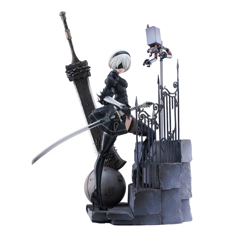 Original 2B PROOF YoRHa No.2 Type B NieR:Automata PVC Genuine Action Anime Figure Collection Model Statuette Birthdays Gift