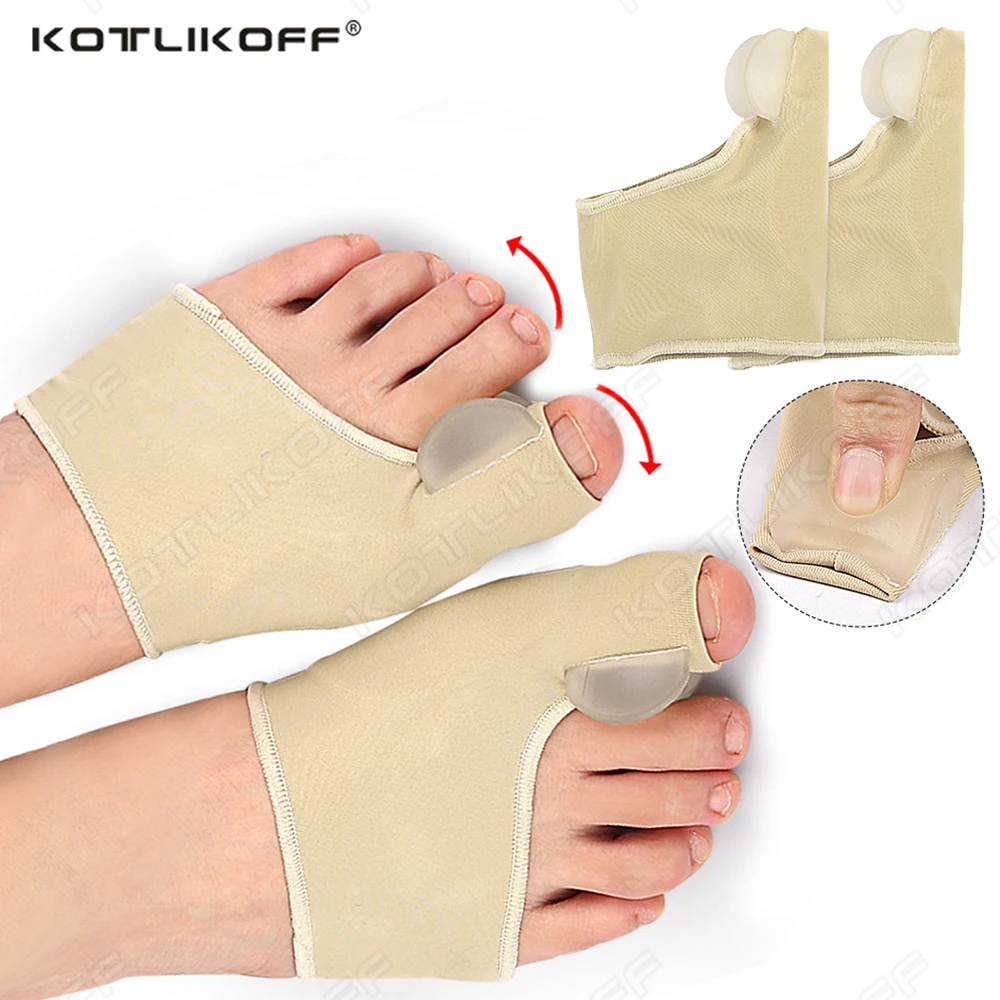 KOTLIKOFF Bunion Corrector Toe Separator Big Toe Straightener Hallux Valgus Orthotic Protective Sleeve Sock Feet Care Tool