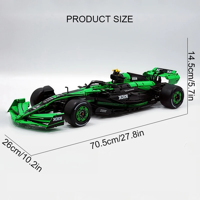 جديد MOC مخصص فريد التقنية F1 C44 سوبر سيارة مقياس 1:8 نموذج لتقوم بها بنفسك اللبنات الطوب لغز لعبة هدايا عيد الميلاد للأطفال #6