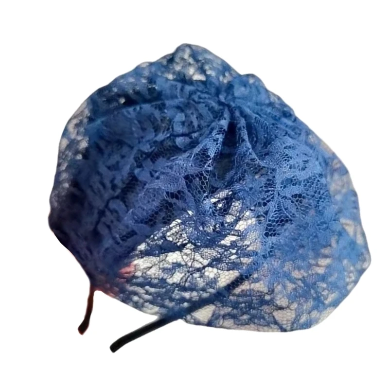 Fashionable Fascinator Hats for Women Lace Designs Cosplay Headwear Fashion Costume Hair Accessory for Halloween Party image 2