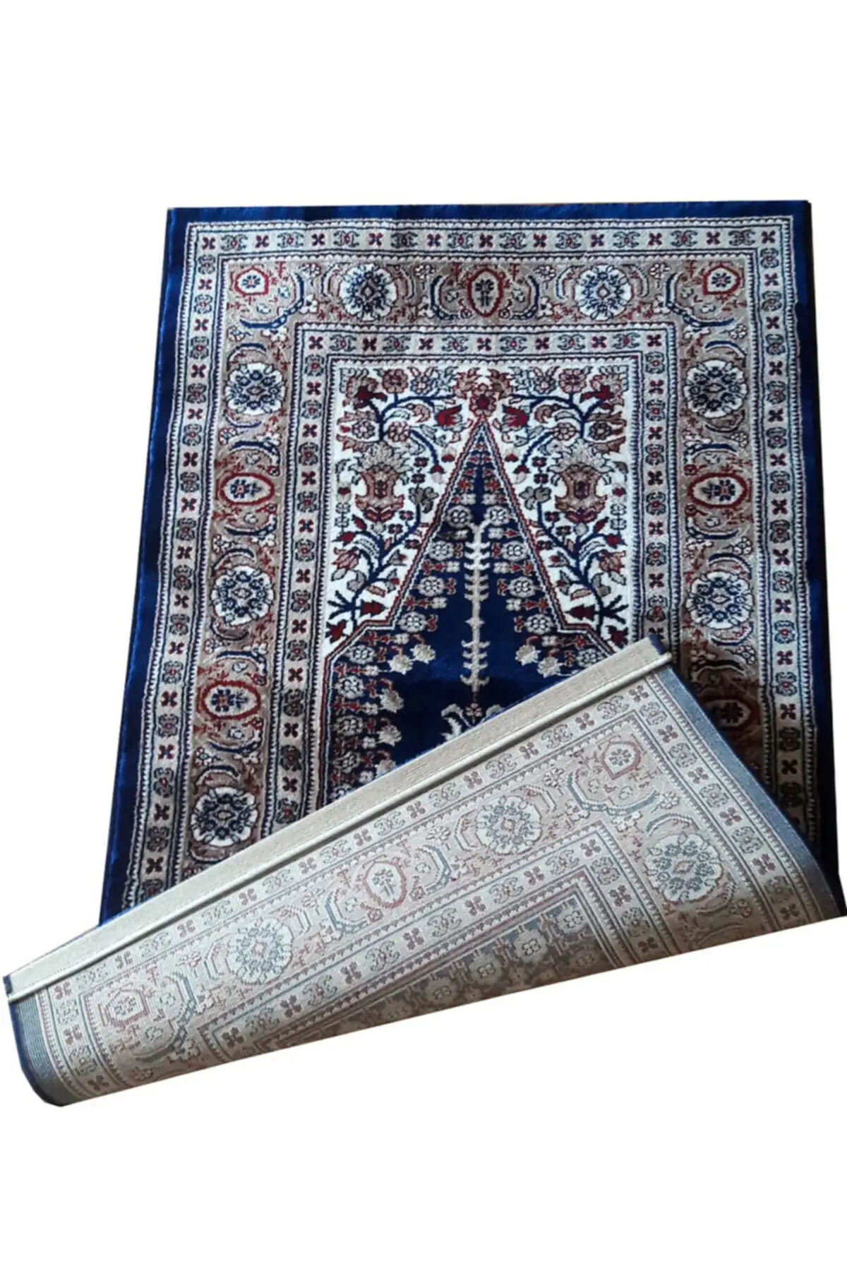 

DOLBOVI carpet visuo Rug navy blue color soft prayer Rug 80x125 Cm Meditation Rug