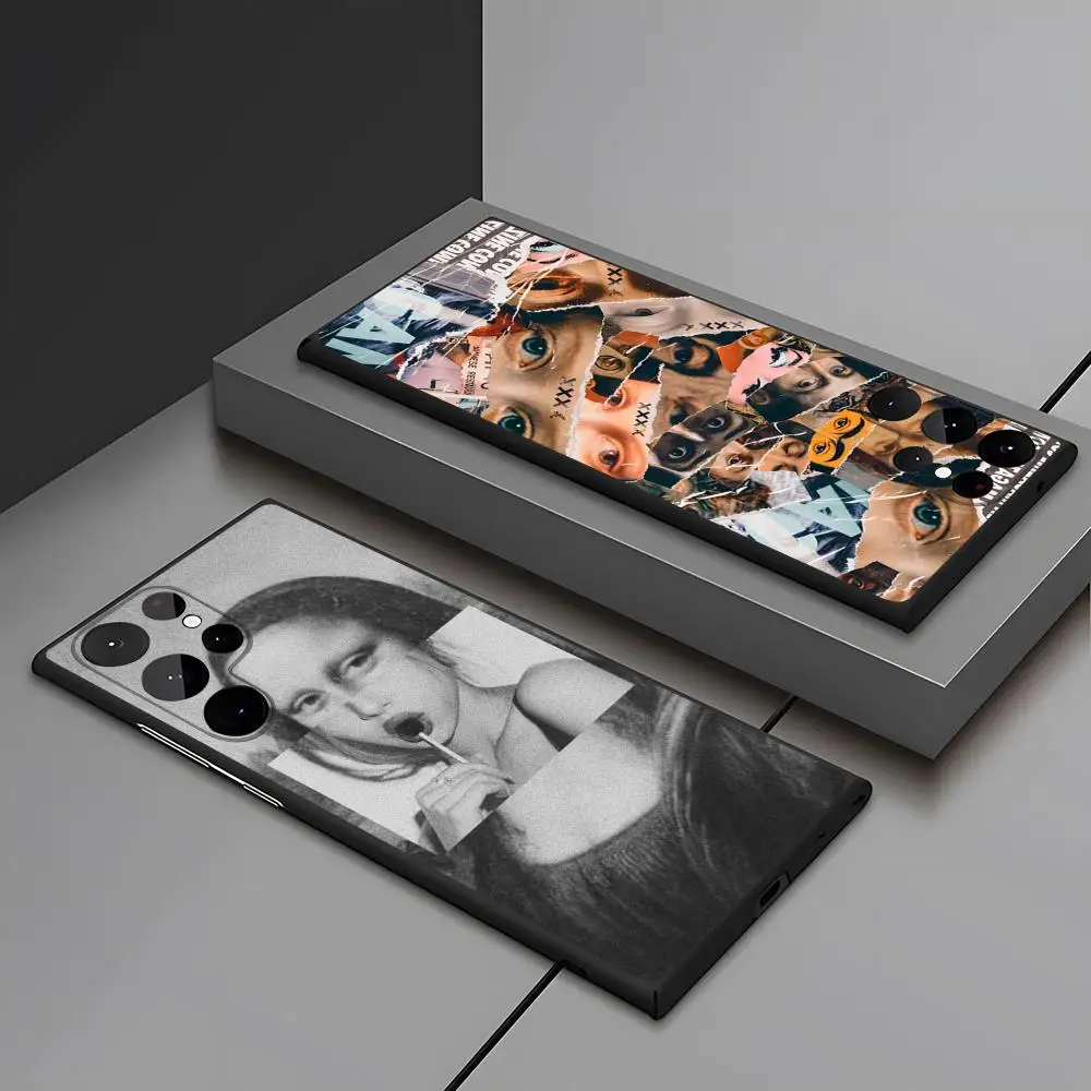 Art Aesthetic Statue David Mona Lisa Phone Case For Samsung Galaxy A33 A31 A50 A32 S23 S24 Ultra S21 S22 S20 M54 Back Cover