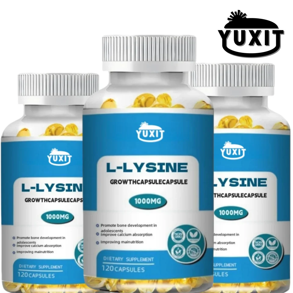 Supplement, L-lysine (L-lysine hydrochloride) 1000mg, Dual Strength, Amino Acid | Non genetically modified