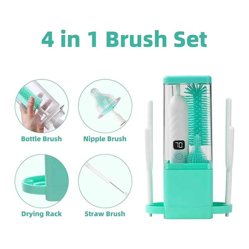 

A88E-Электрическая щетка для бутылочек, Электрическая щетка для чистки детских бутылочек, Мойка для детских бутылочек, Автоматическая щетка для чистки бутылочек