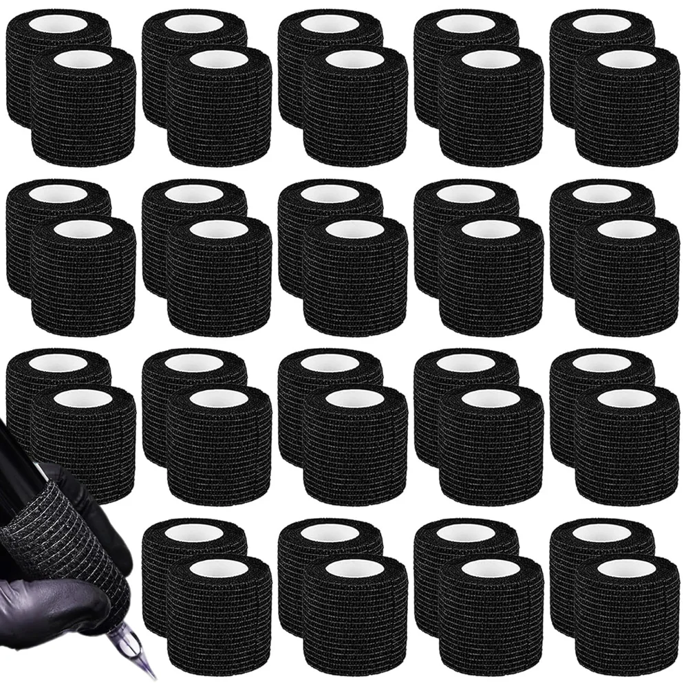 

35/25/20/15/10 шт., ручка для татуировки, самоклеящаяся эластичная лента, ручка для татуировки, аксессуары для татуировки