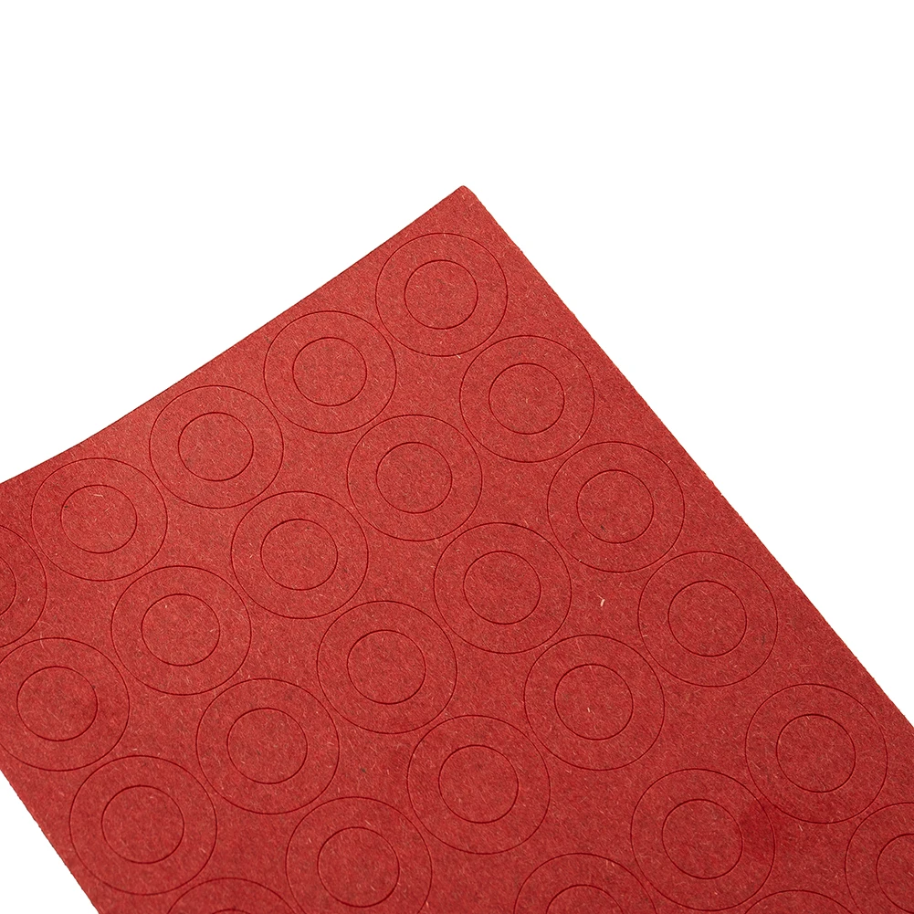 

200Pcs Lithium Battery Insulators Adhesive Paper Hollow Insulating Gasket For-18650 Highland Barley Paper Single Red