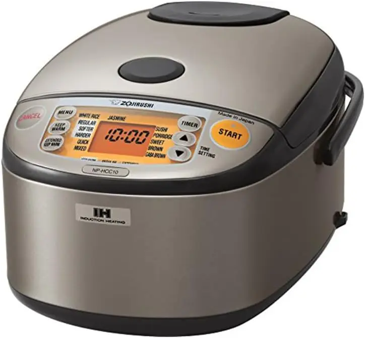 Induction Heating System Rice Cooker and Warmer, 1.8 L, Stainless Dark Gray