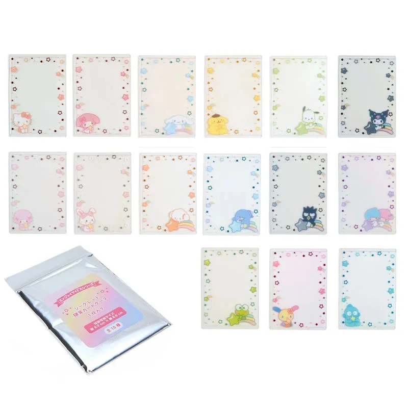 واقي صور Sanria Hello Kitty ، حامل صور ضوئي ليزر ، أنمي كورومي ميلودي ، غطاء أكمام البطاقة ، حافظة بطاقات فيلم kpo لطيف