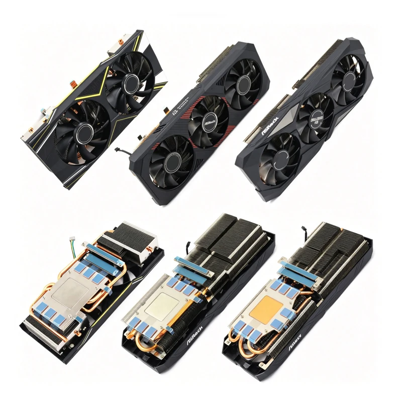 Compatible with ASROCK RX5600XT, RX5700XT CHALLENGER and PHANTOM Series Graphics Card Replacement GPU Cooling Radiator