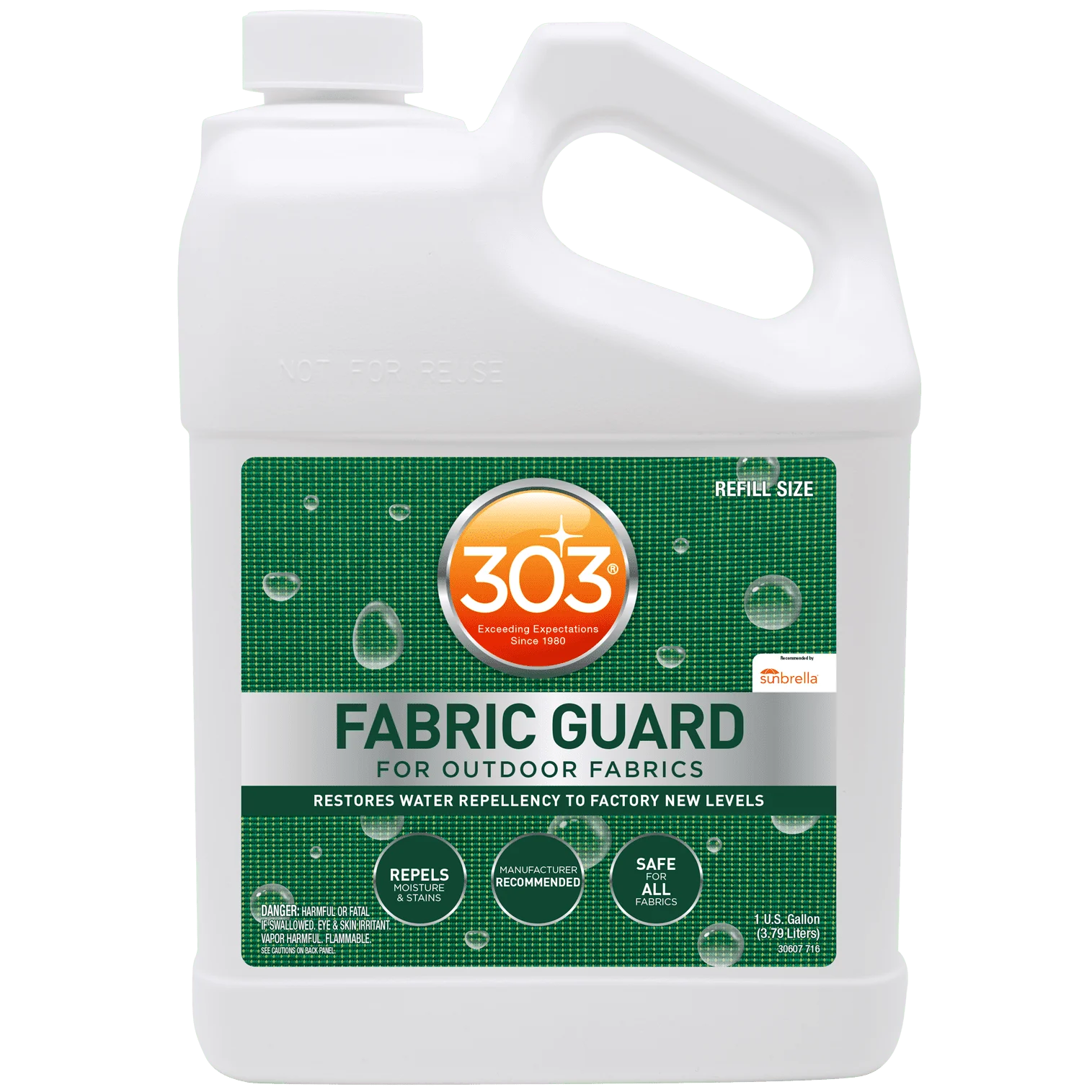 

Fabric Guard - Restores Water and Stain Repellency To Factory New Levels, Simple and Easy To Use, Manufacturer Recommended, Sa