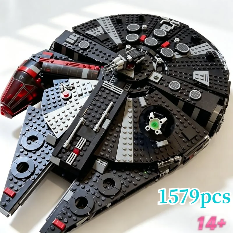 

Новинка! 1579 деталей, 75389, развивающий конструктор MOC «Звездная битва: Тёмный Сокол», модель из строительных блоков, креативная игрушка, подарок для детей