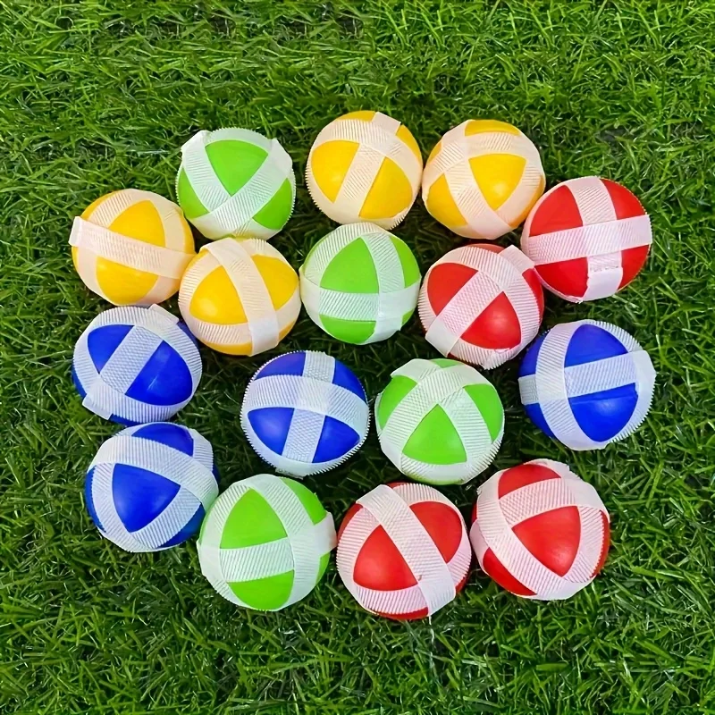 8 uds/20 piezas pelota de destino de Color aleatorio juego de deportes al aire libre lanzamiento y atrapar juguete interactivo para padres e hijos