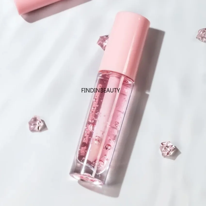 Custom Clear Plumping Lip Oil Watermelon Nourish Moisturizing Hydrating Neutral Lip Gloss Portable Bulk Makeup Private Label