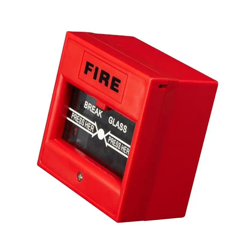 Resettable Green Break Glass Fire Alarm Exit Emergency Door Release Button Fire Alarm Push Button for Alarm System