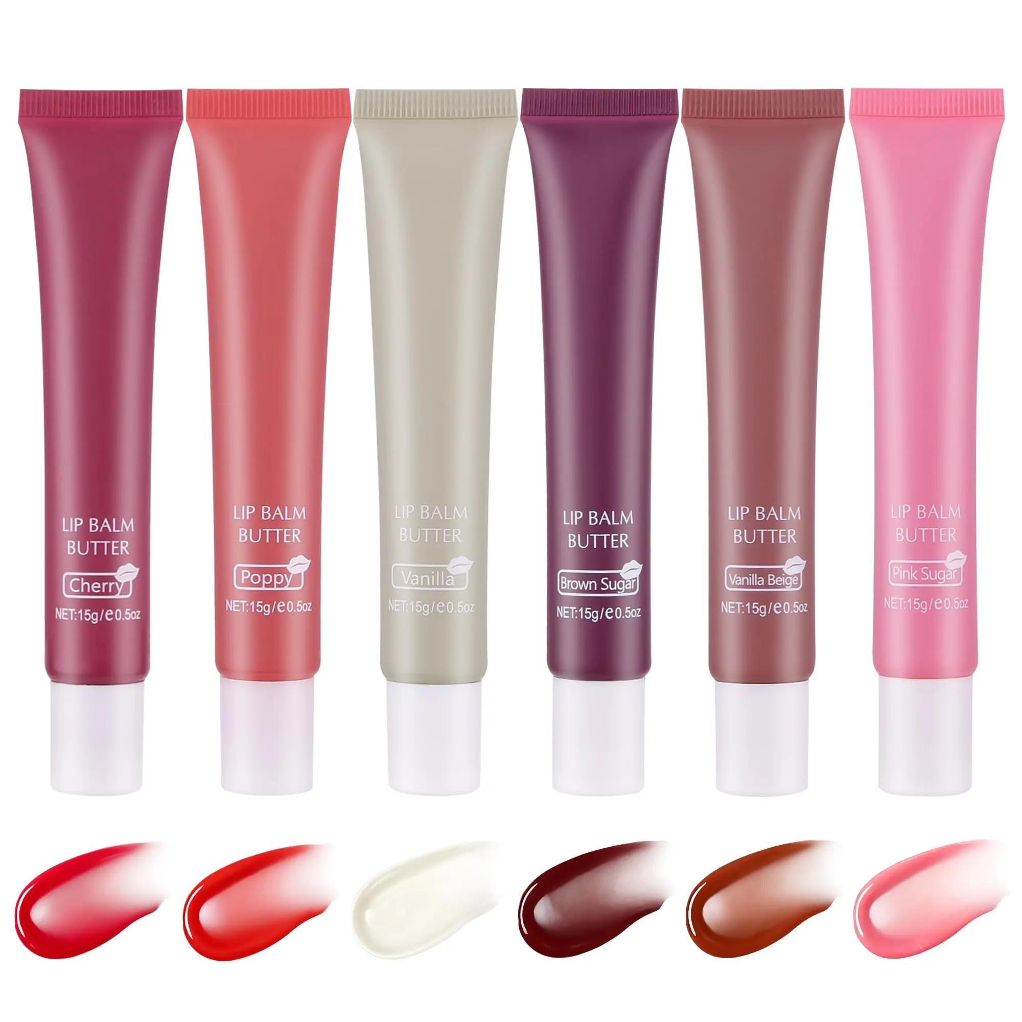 

2-in-1 Silky Lip Butter Balm & Lip Gloss, Hydration with Shea & Olive Oil Blend, Non-Sticky Moisture for Chapped Lips, Natural I