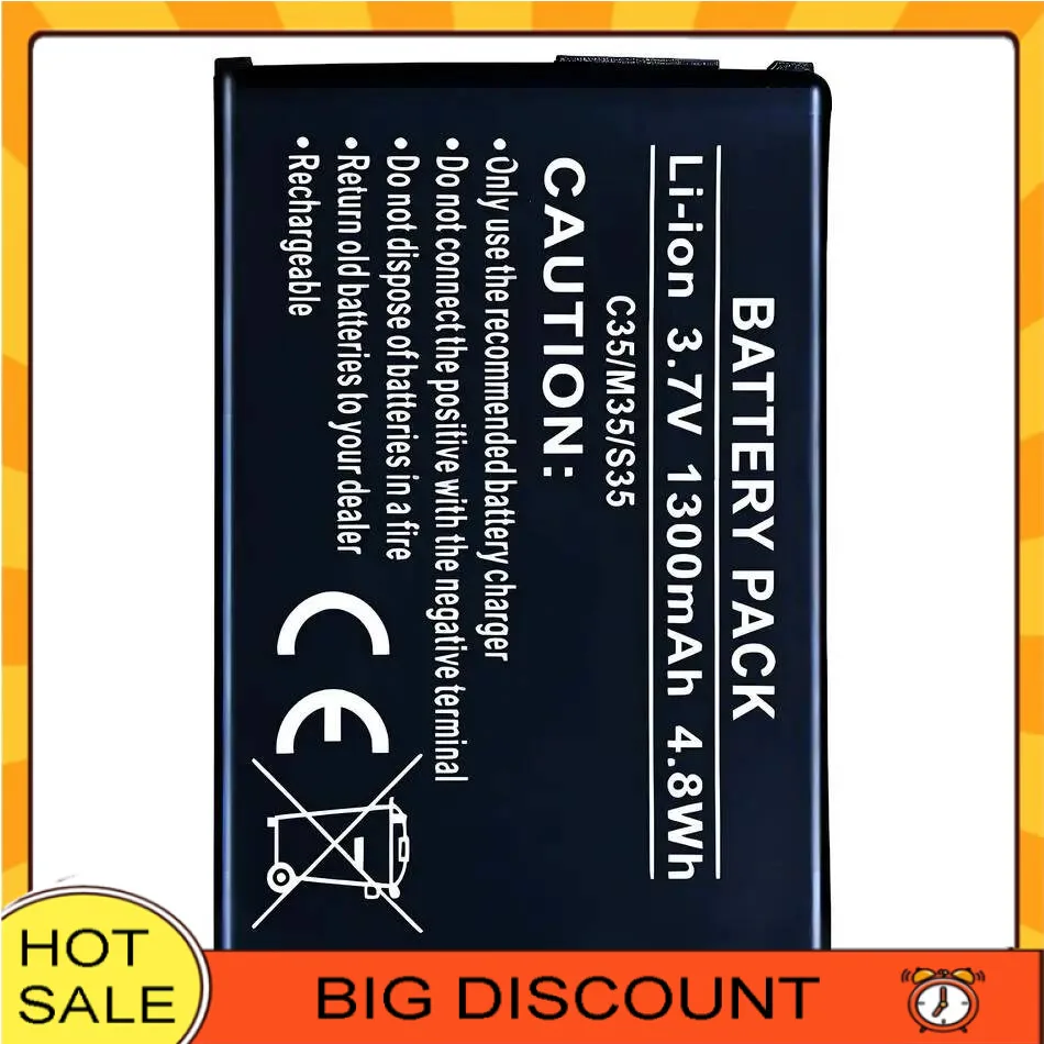 

1300Mah For Siemens 3506 3508 3518 3568 3608 C35 C35e C35i M35 P35 S35 S35i S46 S47 Premium Replacement Mobile Phone Battery