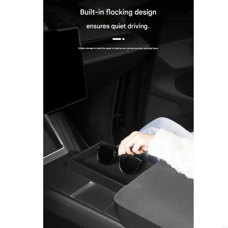 

Open Plan Armrest Planner For Auto Interior Leather Fabric Heightening Feature Additional Storage Against Slip Bottom