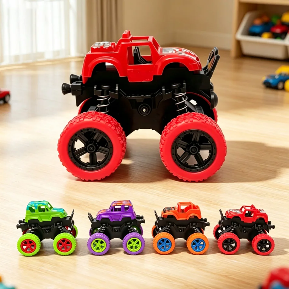 In Stock Inertial Off‑Road Car Toy, Super Drop‑Resistant Climbing Car Model Ornament, Beach Racing Toy, Holiday Gift for Kids