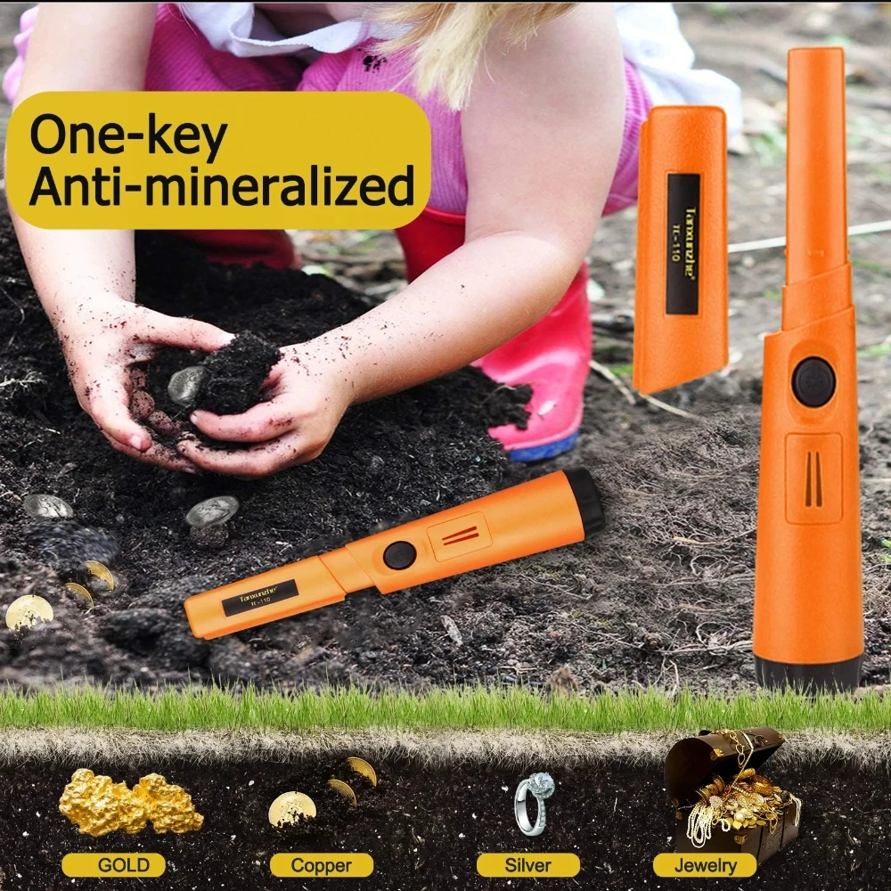 Asta di posizionamento del metal detector portatile di vendita calda TC-110 con copertura di protezione antigraffio Individuazione dei metalli IP68 impermeabile