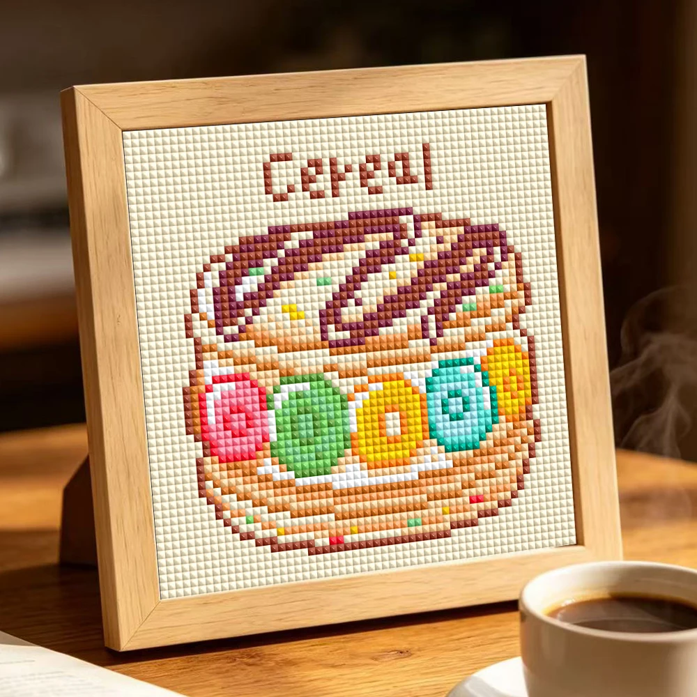 HOMFUN New Cute Diamond Painting "Cute Dessert Cake" Full Square Resin Drill Diy 5d Diamond Embroidery Picture Rhinestone Art - view 4