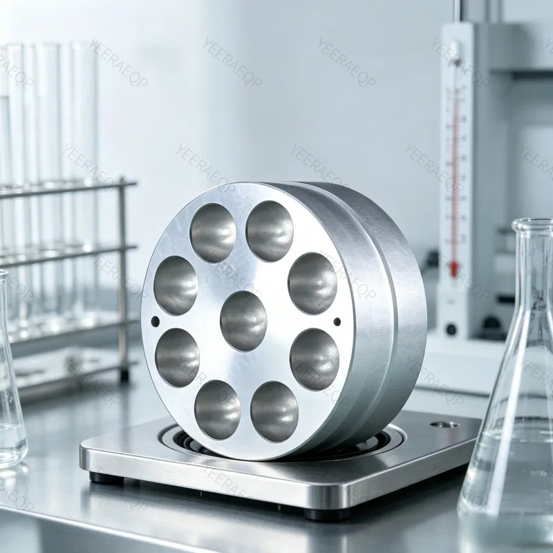 SYNTHWARE Test tube heating aluminum block, 3 holes/4 holes/7 holes/9 holes/19 holes, H20, Aluminum Alloy Heating Module