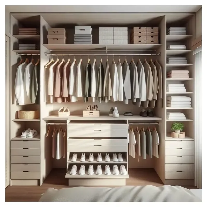 Foldable Clothes Wardrobe Bedroom Storage Locker Open Closet with Wheels Portable Folding Garment Organizer Rack
