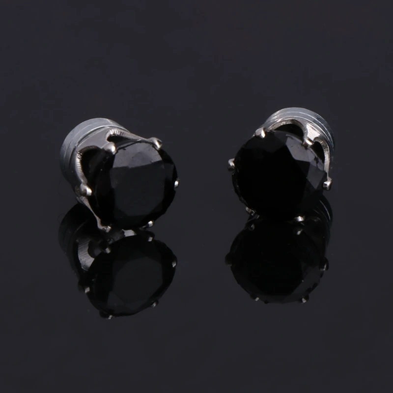 Ear Studs Earrings Magnetic Without Piercing Ears Jewelry Zircon For Men Women Drop Shipping