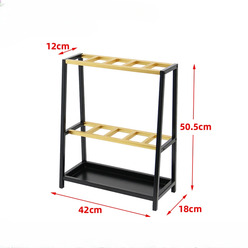 Commercial metal umbrella rack home trapezoidal stable umbrella storage rack company store drainage rack