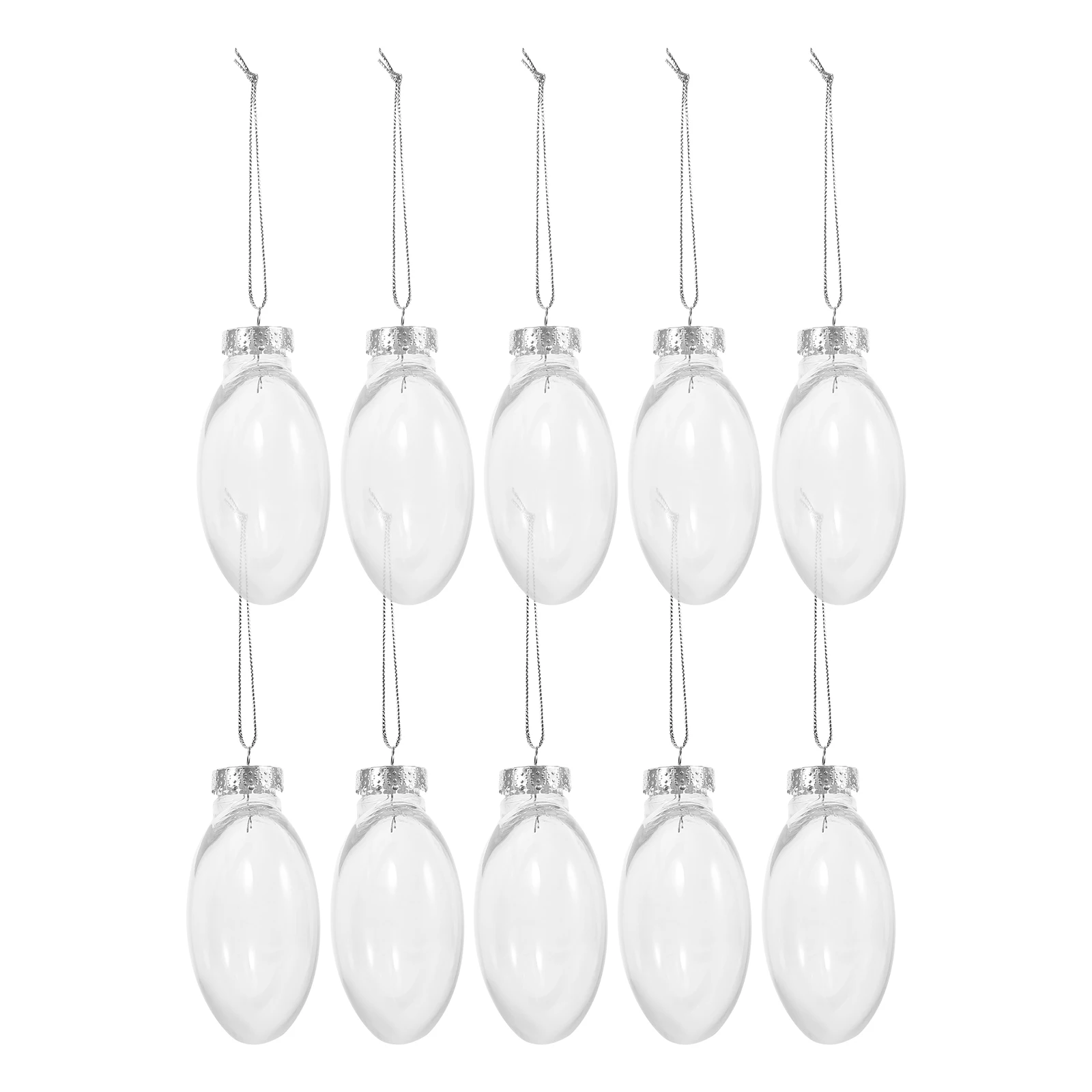 

30Pcs Clear Plastic Christmas Balls 8Cm Transparent Ornament Balls Lightweight Unbreakable Fillable Baubles for Craft Tree