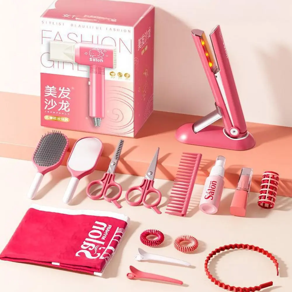 11/15 SZT. Wielokolorowy Zestaw Akcesoriów do Salonu Fryzjerskiego DIY Suszarka do Włosów Zestaw do Stylizacji Włosów dla Dzieci Modne Narzędzie do Stylizacji Grzebień Klips
