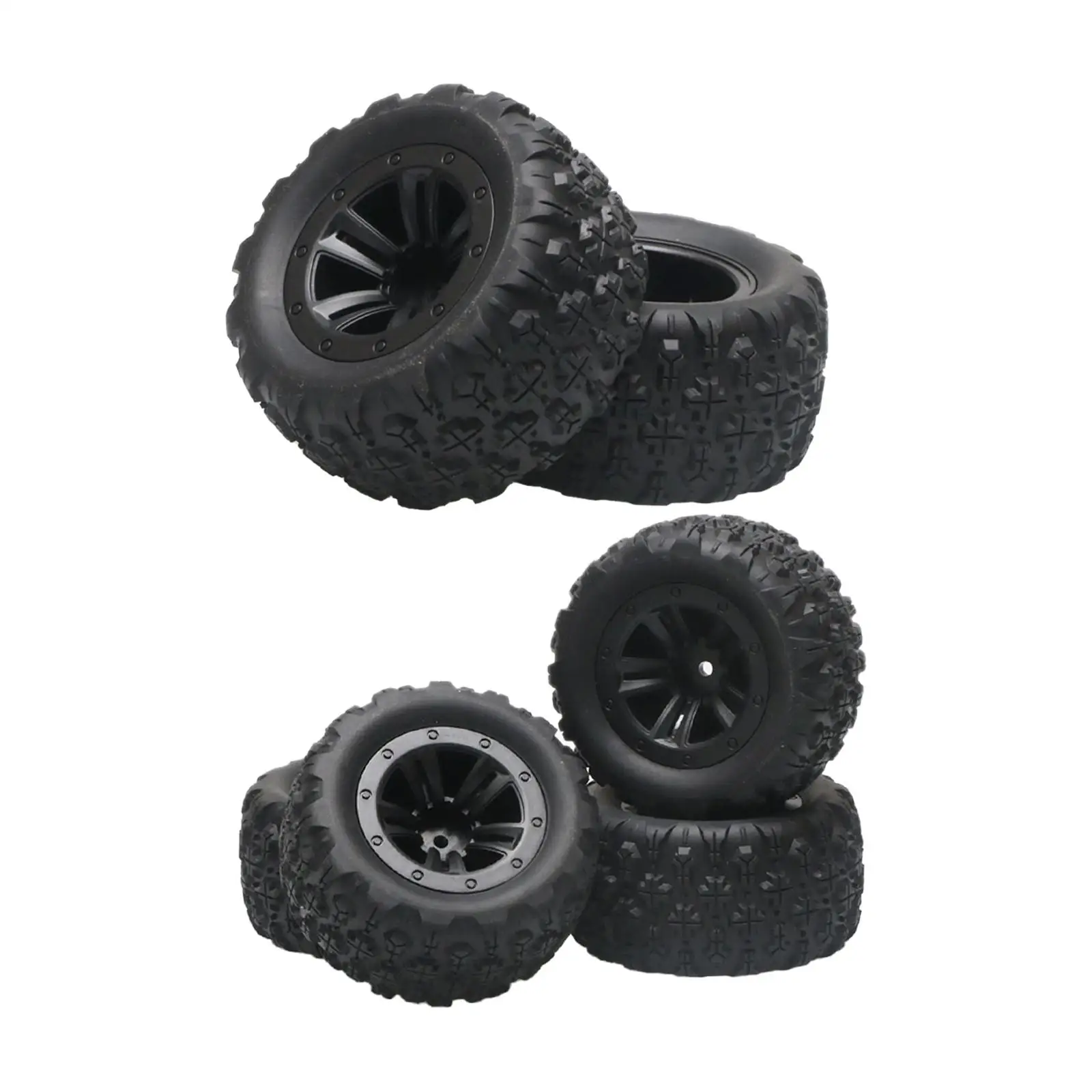 1:12 1:14 1:16 RC Car Tires High Performance DIY Upgrade Parts RC Rubber Tires Replacement for Wltoys Remotes Control Vehicle