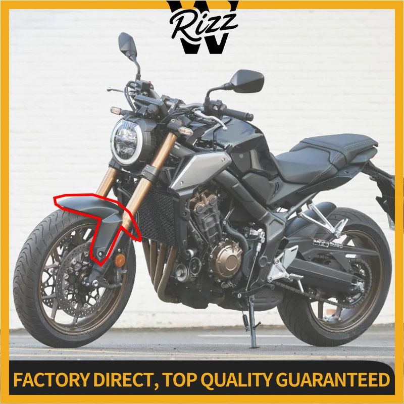 2025 New CBR CB 650 R Motorcycle Mudguard Front Fender Lengthen Mudflap Splash Guard Cover For Honda CB650R CBR650R 2019-2024