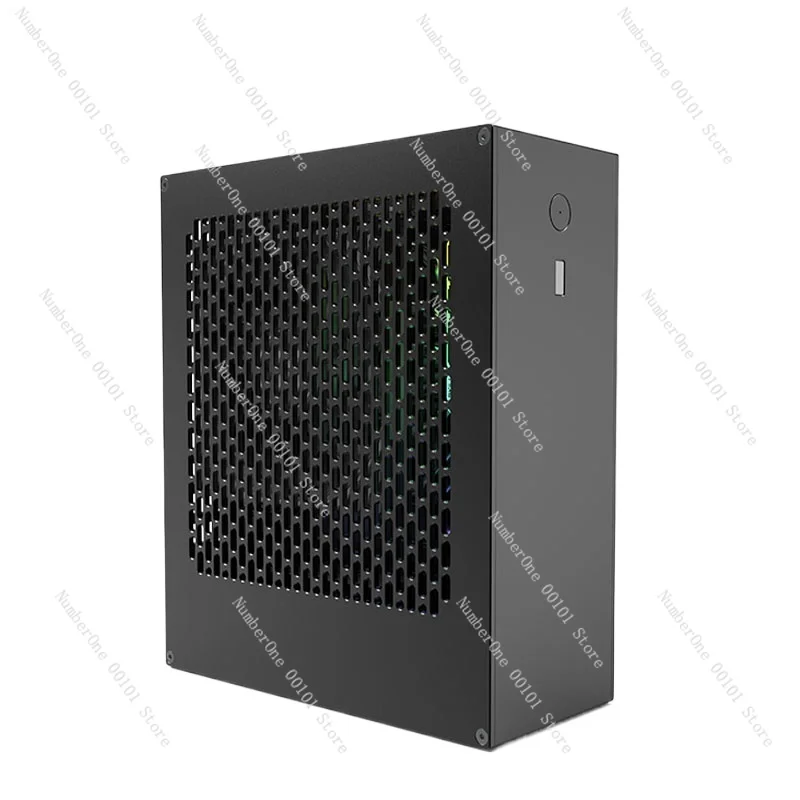 Чехол Mini ITX объемом 4 л с блоком питания 1U, алюминиевым корпусом A24-V3 2.0, поддерживает низкопрофильный графический процессор, компактный корпус для ПК для сборки HTPC/SFF Чехол Mini ITX объемом 4 л с блоком питания 1U, алюминиевым корпусом A24-V3 2.0, поддерживает низкопрофильный графический процессор, компактный корпус для ПК для сборки HTPC/SFF