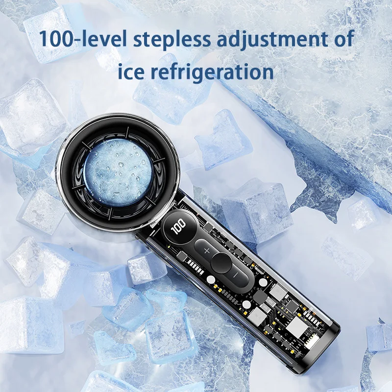 مروحة Xiaomi X05 Mecha 100 سرعة USB 20000 دورة في الدقيقة مروحة توربينية عنيفة محمولة باليد مروحة ضغط الثلج للتخييم والسفر