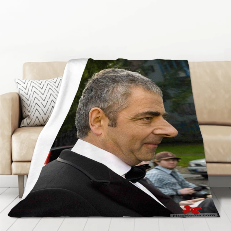 

Cushion Luxury Nap Fleece Sofa Knee Blanket Custom Rowan Atkinson Microfiber Bedding Thick Blankets for Winter Warm Fluffy Soft