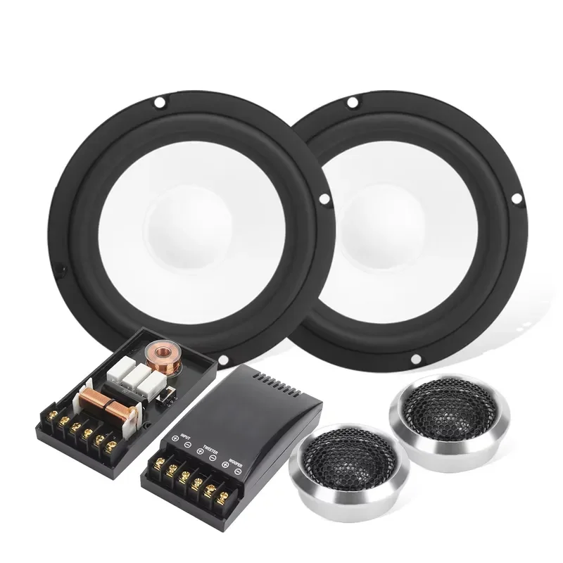 Kevlar Fiber Midbass 6.5 Car Speaker Component System With Neodymium Silk Dome Tweeter 160W for F150