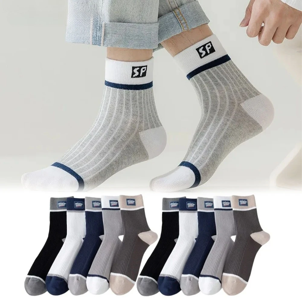 

Men's Mid-Calf Socks Odor-Resistant & Moisture-Wicking Athletic Socks, All-Season Long Crew Socks for Fall, Winter and Spring