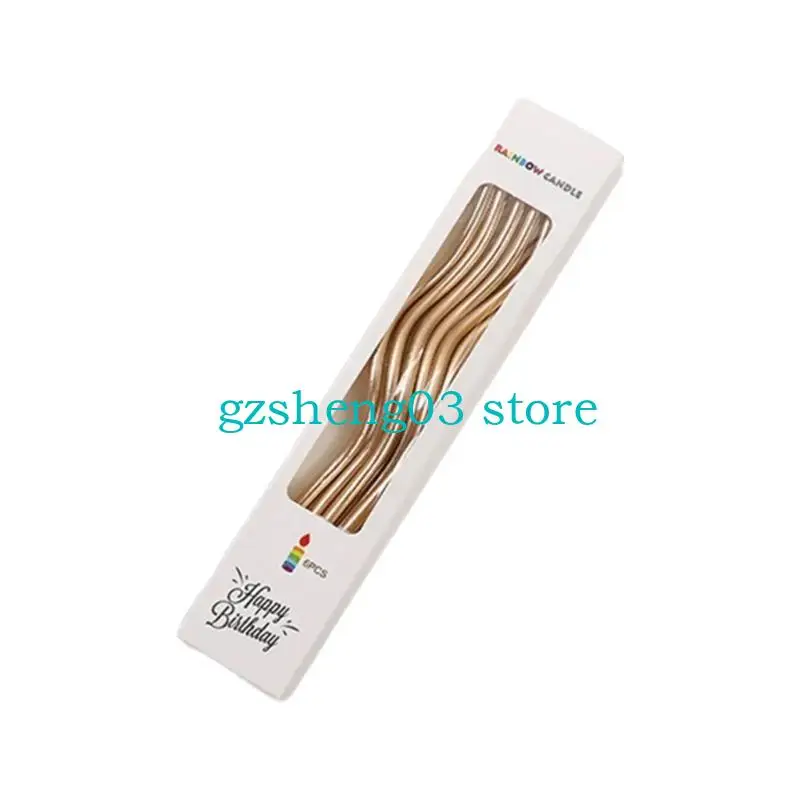 U75C 6PCS فريدة من نوعها الديكور كعكة الكعكة المنحنية للاحتفال بالأزياء
