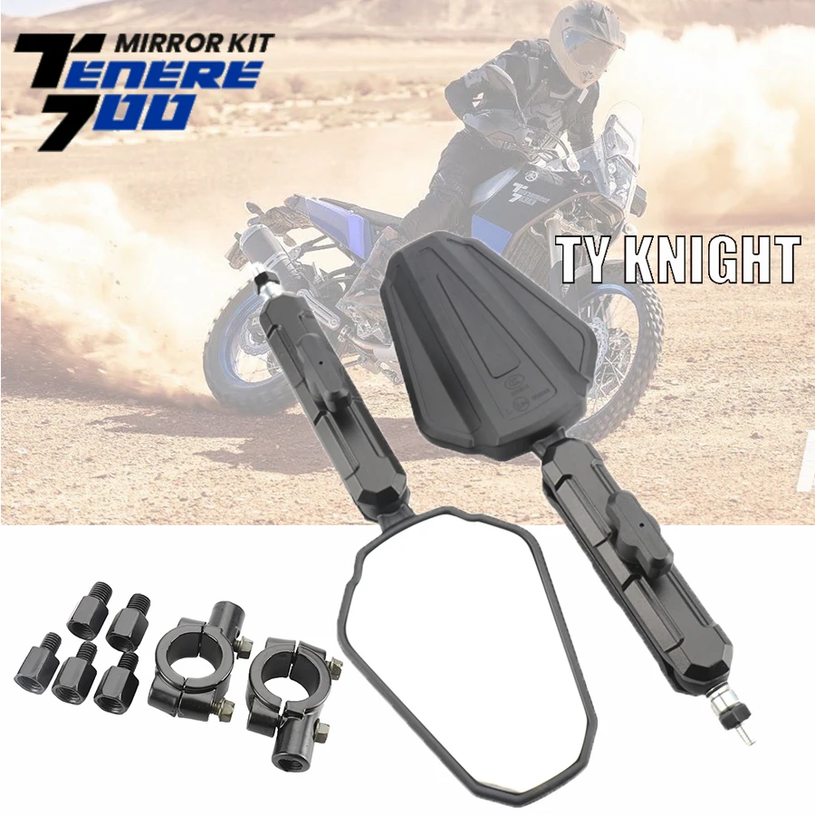 YAMAHA 700 Tenere700 için motosiklet Westwind dikiz aynası macera ADV xt660z xt1200 Tracer 9 GT için katlanabilir aynalar