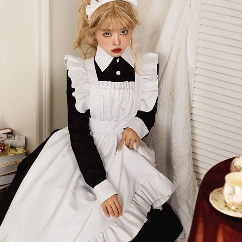 Schattige Lolita Meid Jurk Uniformen Cosplay Kostuum Japanse Anime Halloween Verjaardagsfeestje Optreden Meisjes Kleding