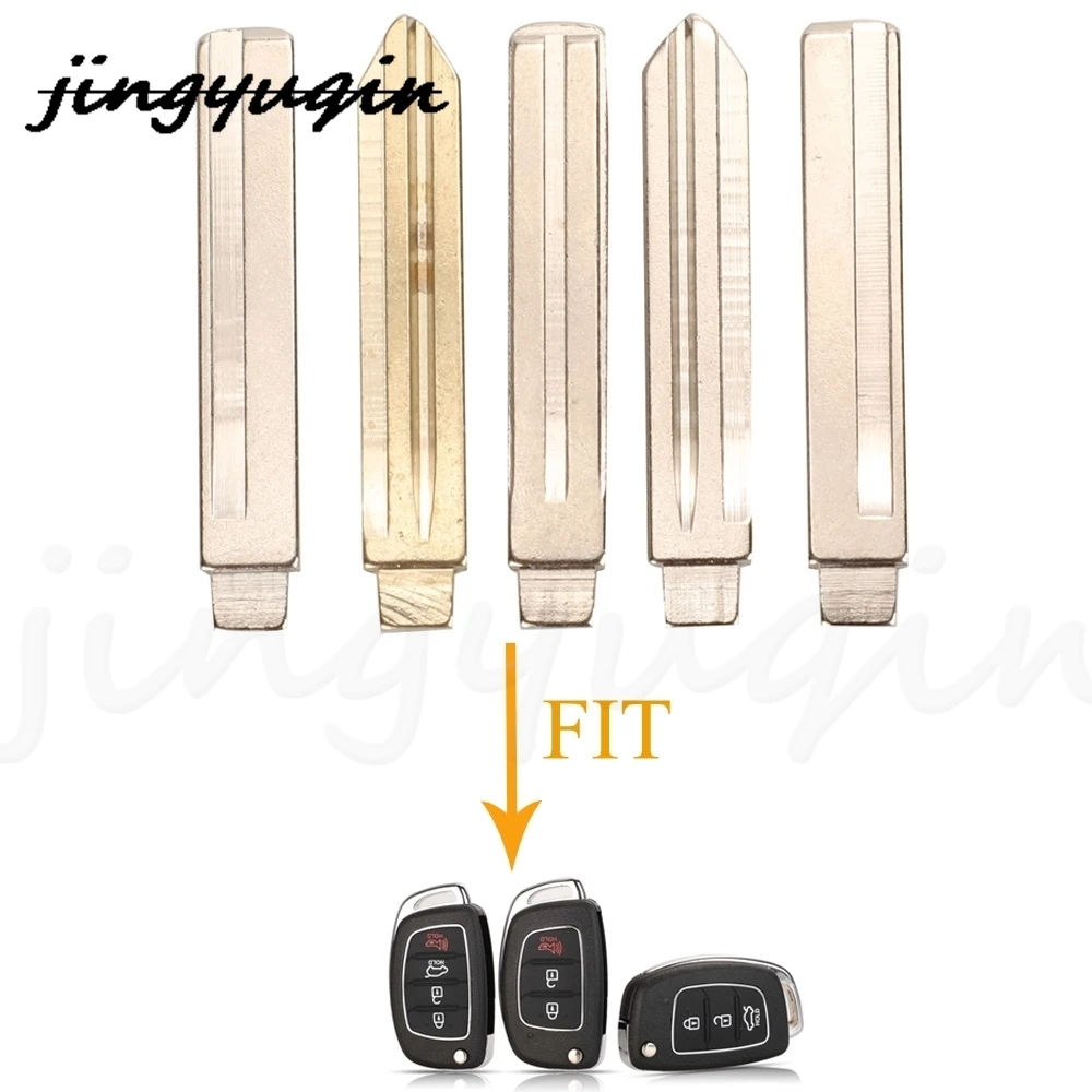 

jingyuqin Remote Car Key Uncut Blade #300 #301 #302 #303 #304 For Mistra Hyundai HB20 Santafe IX35 IX45 Accent I40 Uncut Blank