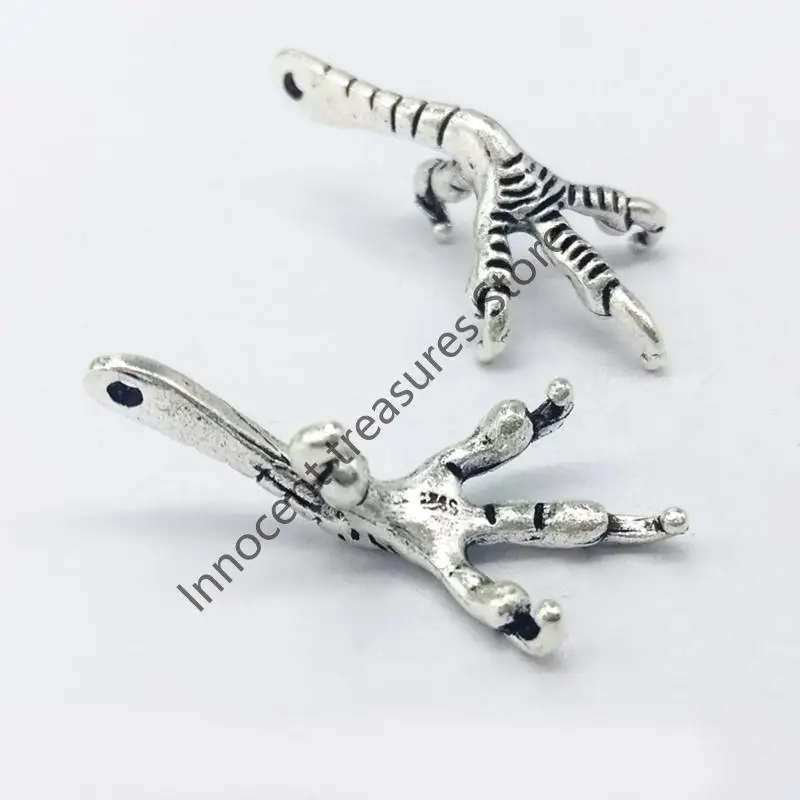 3XUA Pack of 10 Bird Claw Embellishments Multifuntional Jewelry Component Perfect for Different Themes and Special Occasions