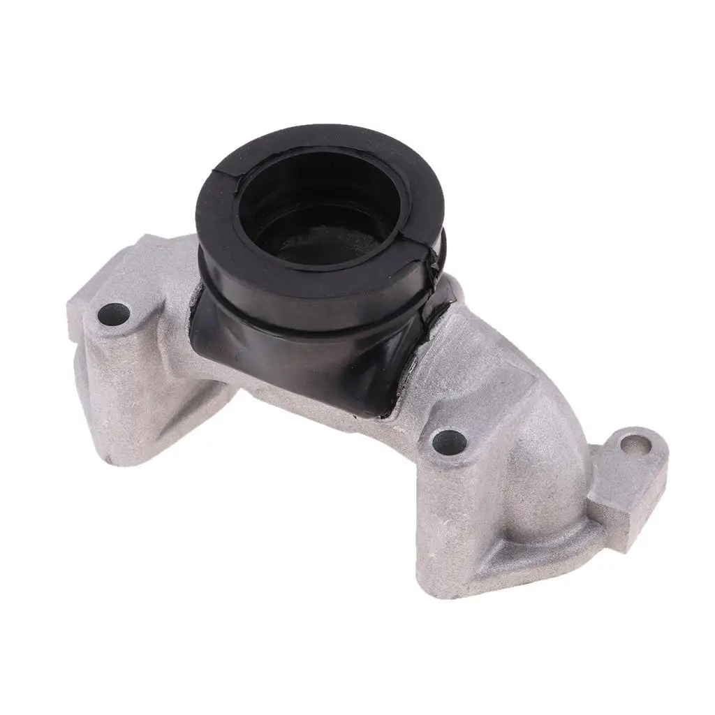 Carburetor Intake Manifold Boot Silver Black Iron Pipe Joint for Honda Rebel250 CA250 XL250