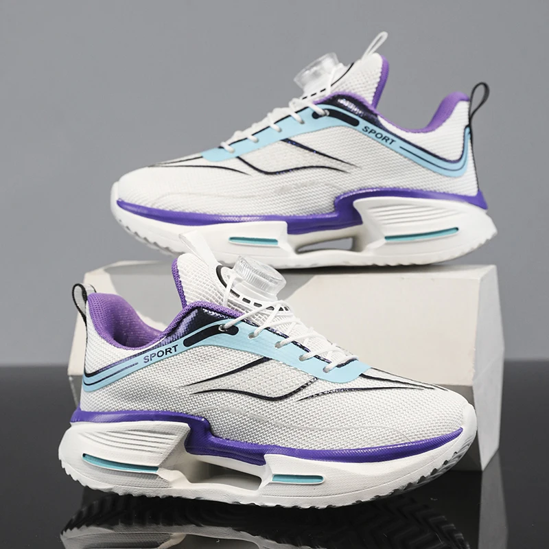 Childrens Sports Shoes Fashionable Colorful Soft Ventilate Skin Friendly Rebound Knob Design for Kids Work Out Running Shoes