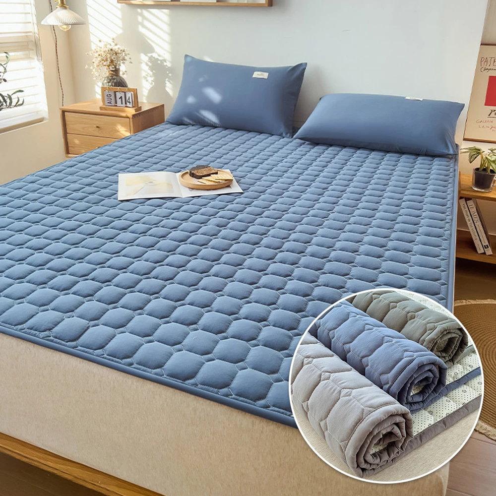 Summer Simmons Protection Pad Quilted Protector Bedding Moisture Absorption and Perspiration Home Tatami Mat Materasso estivo 여름