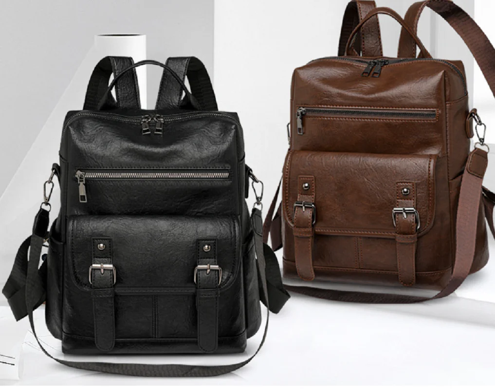 Tas Ransel Kulit Lembut Berkua - Leather Backpack Vintage ulasan dan harga